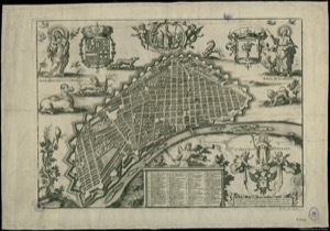 Lima, Ciudad de los Reyes, Corte y Emporio del Imperio Peruano, Murada según la Arquitectura Militar y Planta Moderna Tiene de Circunvalacion Nueve Millas, Enq Nose Comprehenden sus Arrabales